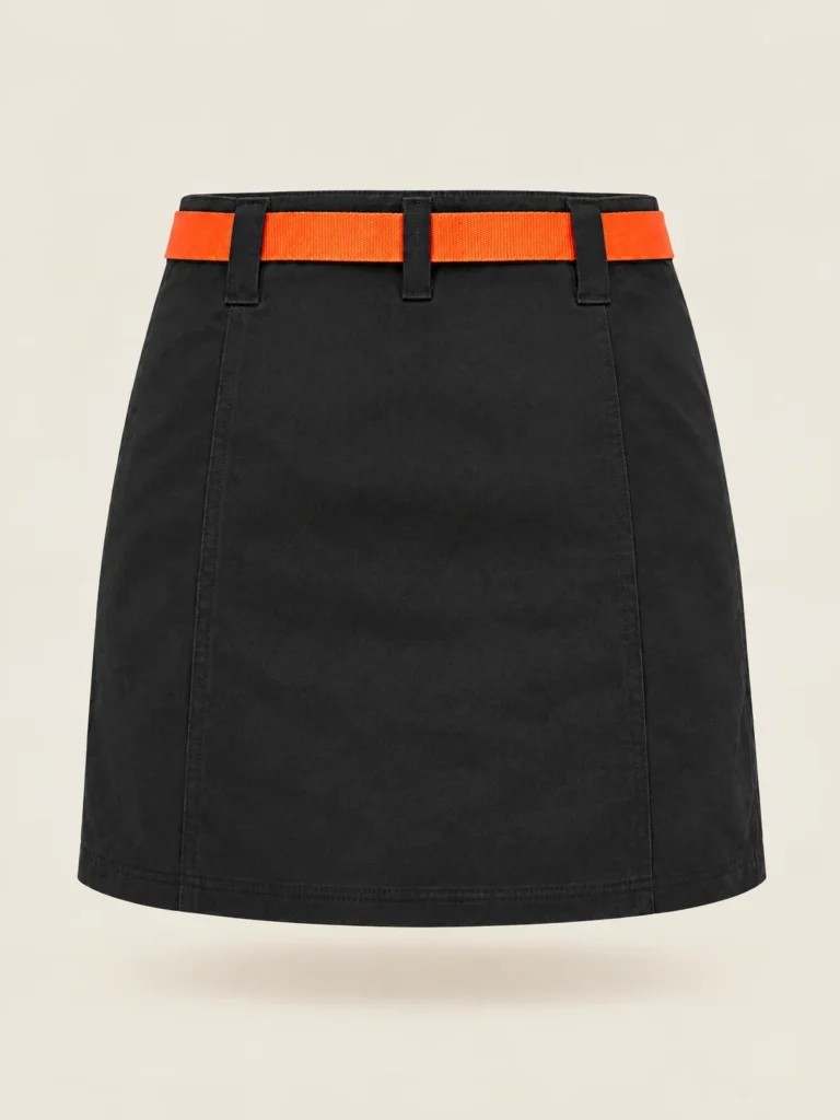 Circuit Belted Mini side view showing zip closure and belt detail