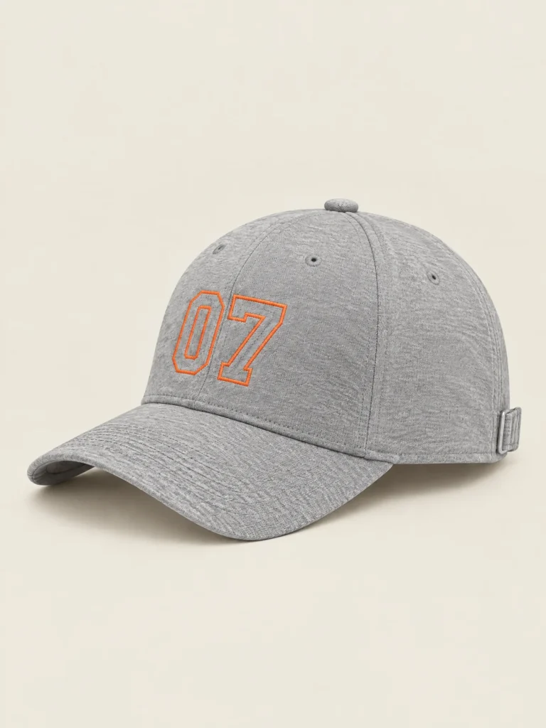 Number Outline Cap back view showing adjustable strap and six-panel construction