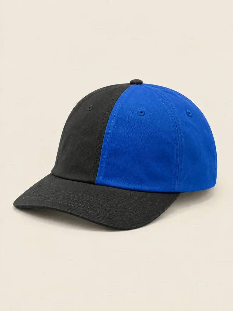Split Panel Cap back view, adjustable strap and Asphalt brim visible